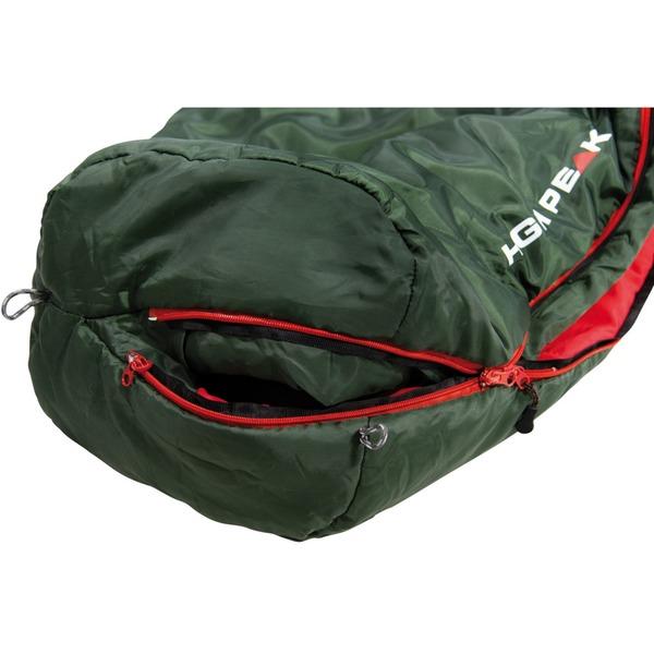 High Peak Mumienschlafsack Black Arrow ECO (dunkelgrün/rot)